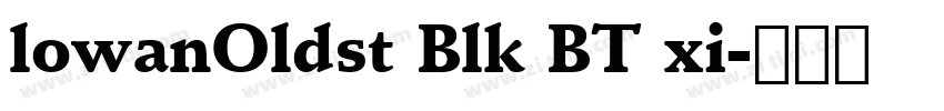 lowanOldst Blk BT xi字体转换